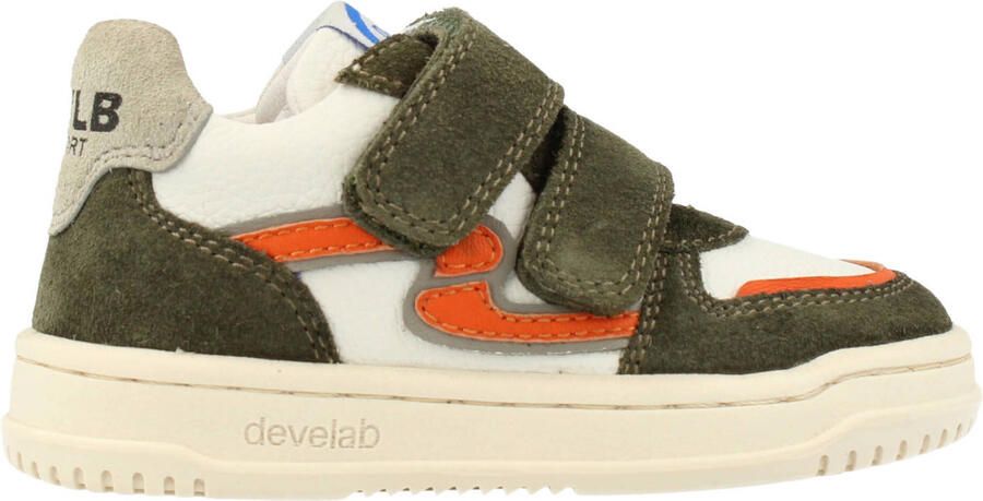 Develab leren sneakers groen