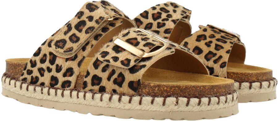 Develab sandalen bruin panterprint - Foto 3