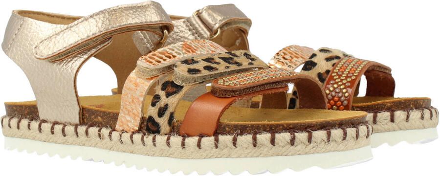 Develab sandalen goud panterprint - Foto 3