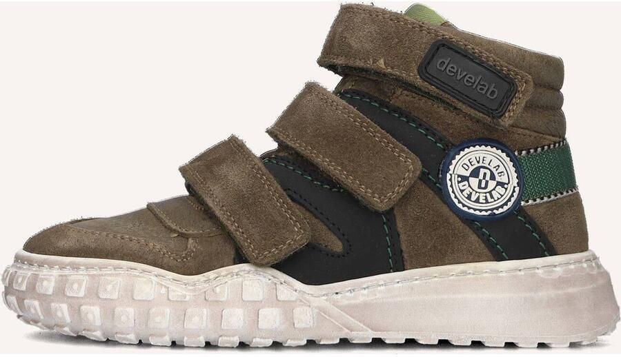 Develab 45689 Hoge sneakers Leren Sneaker Jongens Kids Groen - Foto 6