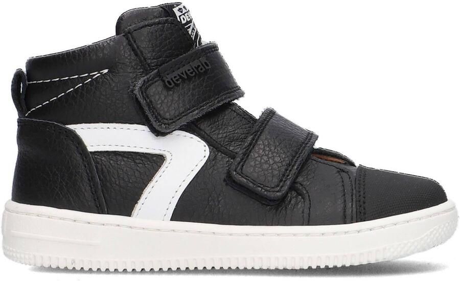Develab 45869 Hoge sneakers Leren Sneaker Jongens Kids Zwart