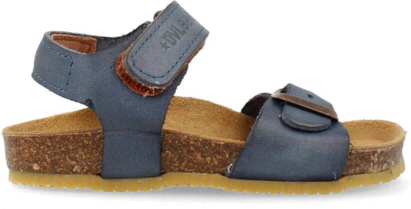 Develab leren sandalen blauw Jongens Leer Effen 23