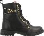 Develab 44316 Veterboots Laarzen Met Veters Meisjes Kids Zwart - Thumbnail 2