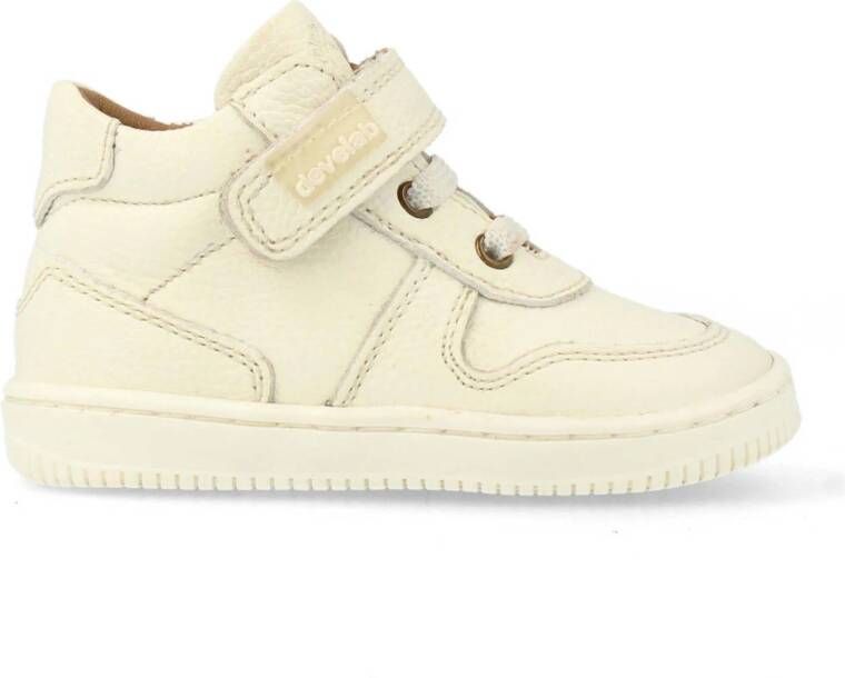 Develab suède sneakers wit Suede Effen 24