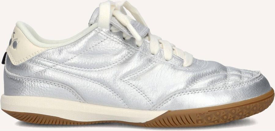 DIADORA Lage Sneakers Dames Gold Indoor Maat: 39 Materiaal: Leer Kleur: Zilver