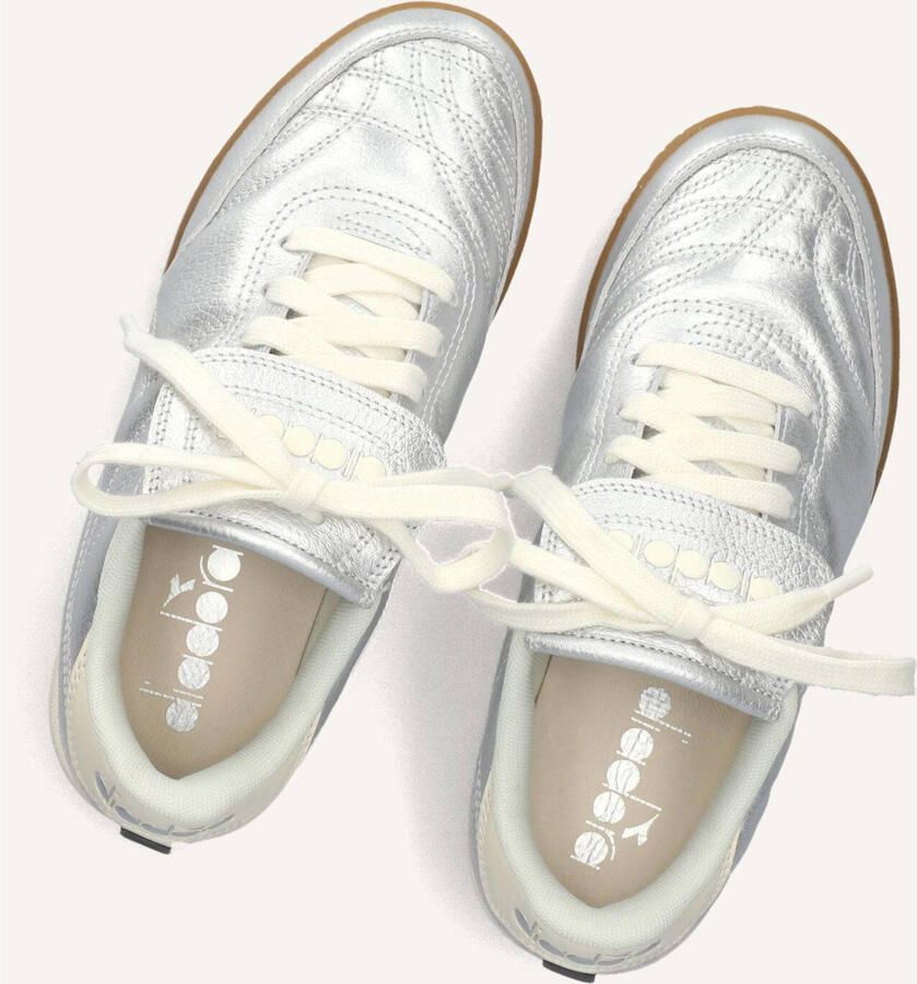 DIADORA Lage Sneakers Dames Gold Indoor Leer Zilver - Foto 2