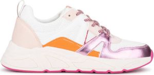 POSH by Poelman Carocel chunky sneakers wit roze metallic