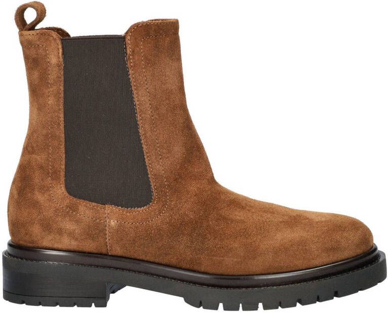 Nelson suède chelsea boots cognac