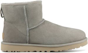 UGG Enkellaarsjes Dames Laarzen Schoenen Suède Classic Mini II Grijs combi