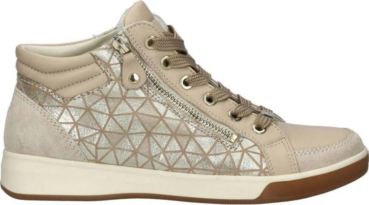 Ara comfort leren sneakers beige