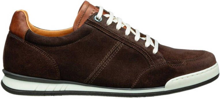 Van Lier Magnus suède sneakers bruin