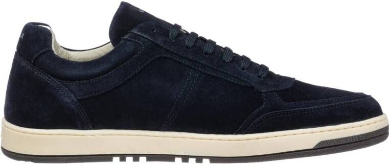Van Lier Miami suède sneakers donkerblauw