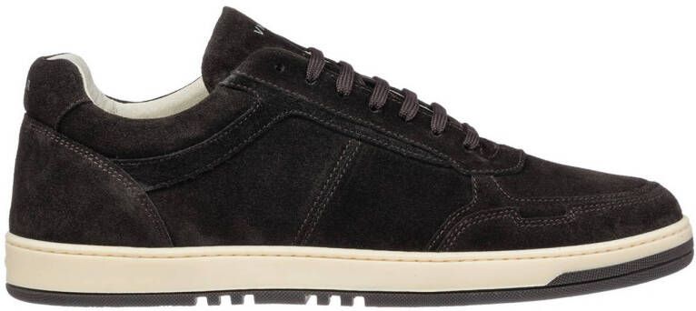 Van Lier Miami suède sneakers donkerbruin