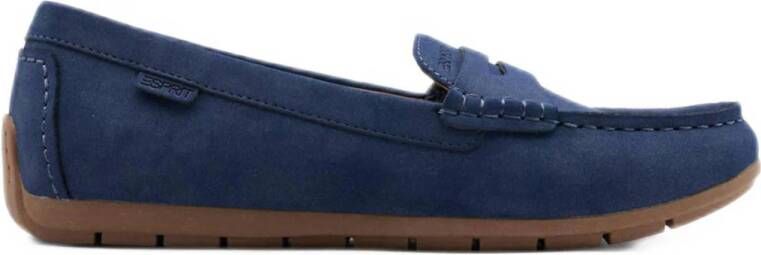 ESPRIT mocassins donkerblauw