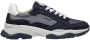 Van Lier Raptor chunky suède sneakers donkerblauw - Thumbnail 1