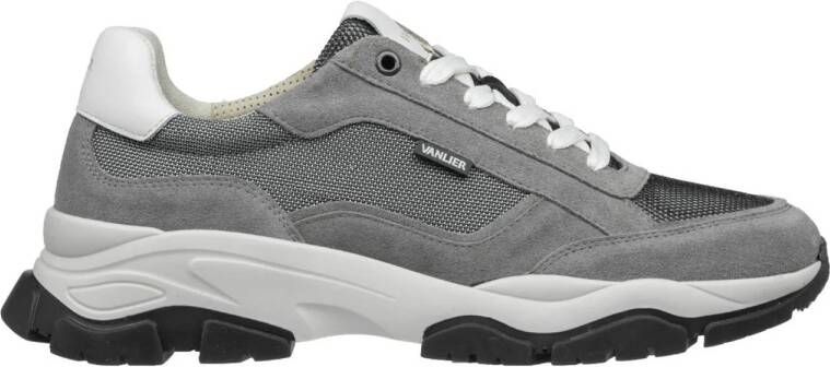Van Lier Raptor suède sneakers grijs
