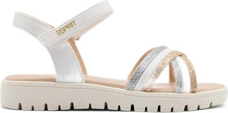 ESPRIT sandalen wit zilver goud