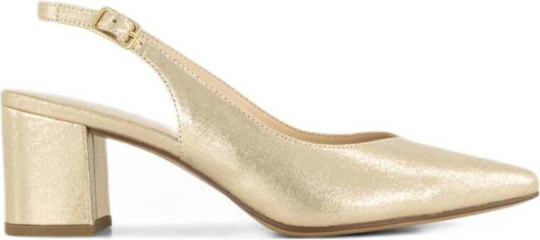 slingback pumps goud