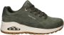 Skechers Uno Rugged suède sneakers donkergroen - Thumbnail 1