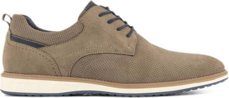 AM shoe Taupe veterschoen