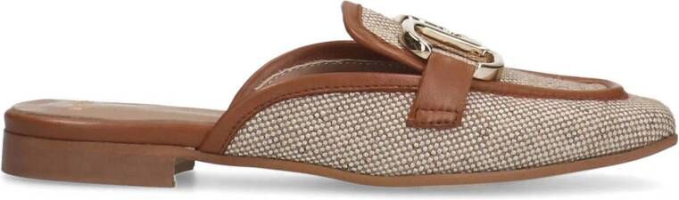 MANFIELD X INTERIEUR VAN MIES Interieurvanmies Beige raffia slip on loafers