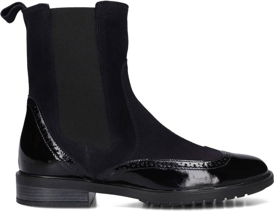 DL SPORT Chelsea Boots Dames 6827 Suède Blauw