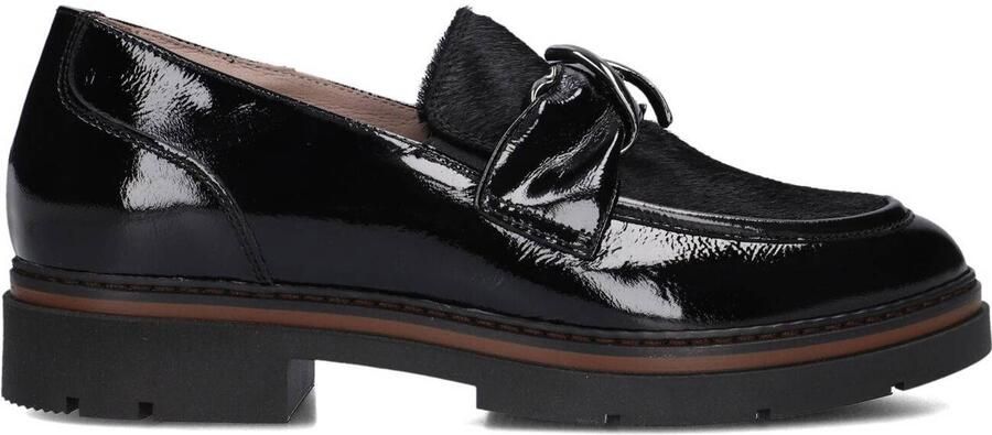 DL SPORT Loafers Dames 6766 Ponyhair Zwart