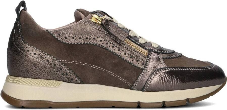 DL SPORT Lage Sneakers Dames 6719 Leer Brons