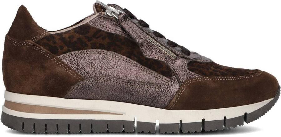 DL SPORT Lage Sneakers Dames 6725 Suède Bruin