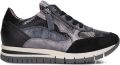 DL SPORT Lage Sneakers Dames 6725 Leer Zwart - Zwart