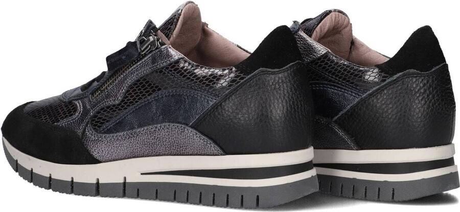 DL SPORT Lage Sneakers Dames 6725 Leer Zwart - Foto 3