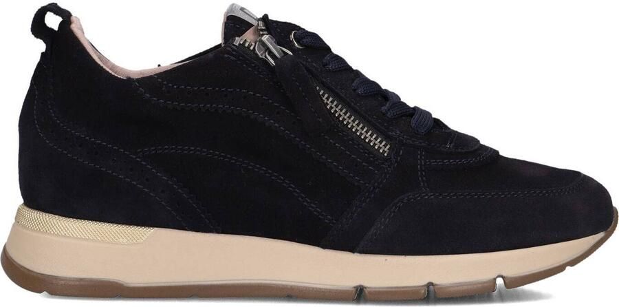 DL SPORT Lage Sneakers Dames 7116 Suède Blauw