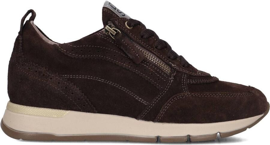 DL SPORT Lage Sneakers Dames 7116 Suède Bruin