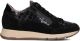 DL SPORT Lage Sneakers Dames 7118 Suède Zwart - Zwart