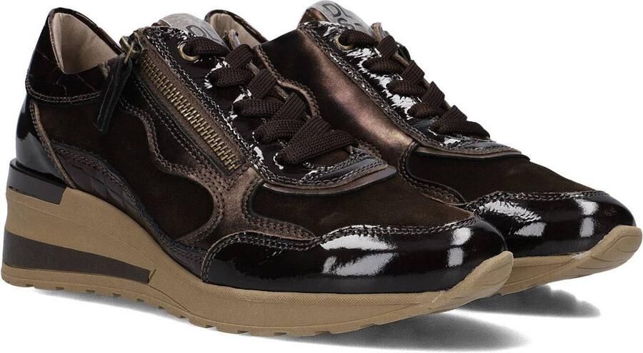 DL SPORT Lage Sneakers Dames 7164 Suède Bruin - Foto 2