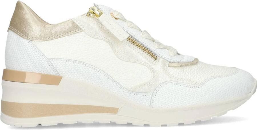 DL SPORT Lage Sneakers Dames Angel Leer Wit
