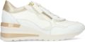 DL SPORT Lage Sneakers Dames Angel Leer Wit - Wit