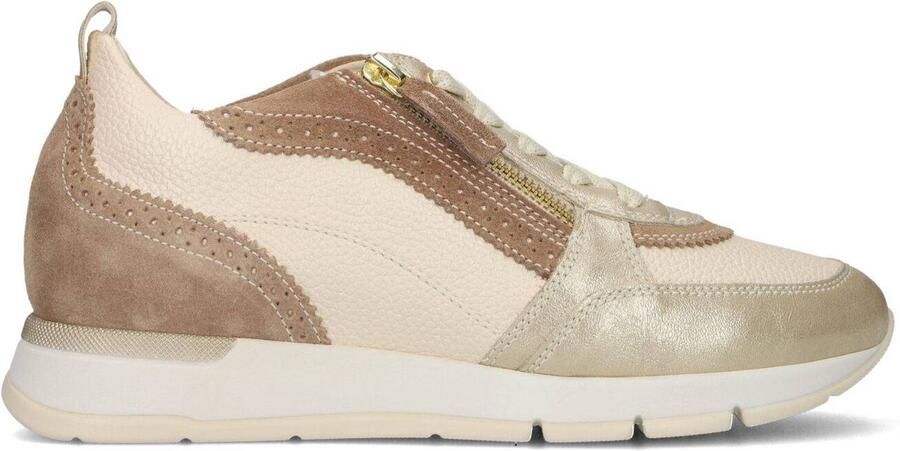 DL SPORT Lage Sneakers Dames Emma Leer Beige