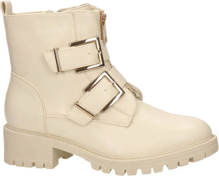 Dolcis dames bikerboot Off White