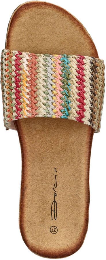 Dolcis slippers met gevlochten meerkleurig - Foto 2