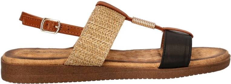 Dolcis sandalen beige zwart