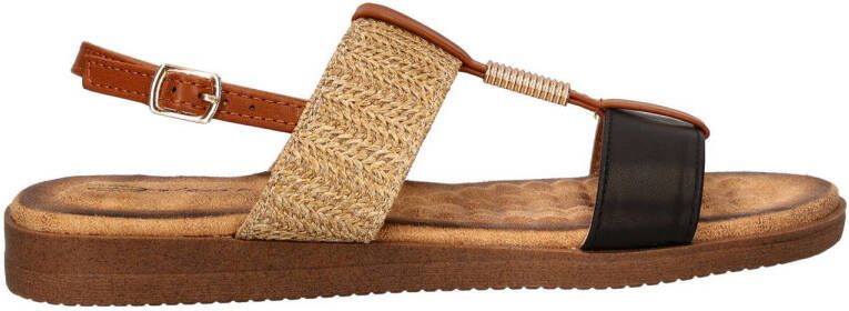 Dolcis sandalen beige zwart