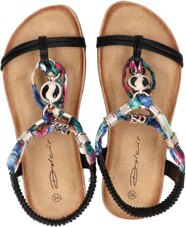 Nelson Kids sandalen zwart multi