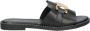 Dolcis slippers zwart - Thumbnail 1
