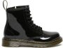 Dr. Martens 1460 Patent Kleuter Tiener leren veterboots zwart Meisjes Leer 30 - Thumbnail 1