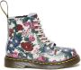 Dr. Martens 1460 T leren veterboots roze blauw Meisjes Leer Bloemen 25 - Thumbnail 1