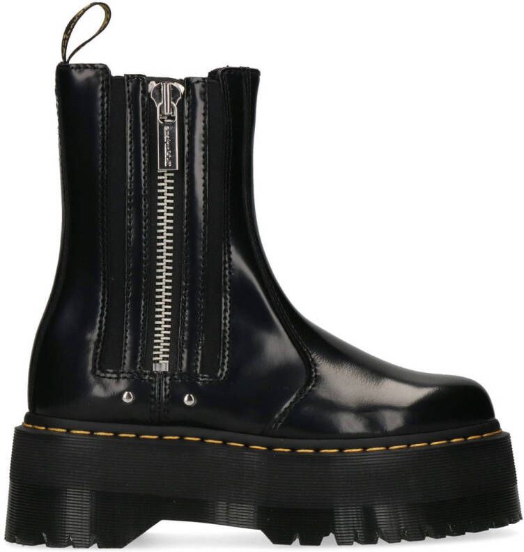 Dr. Martens 2976 Max Platform leren enkelboots zwart