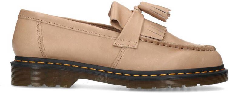 Dr. Martens Adrian YS Tassle leren loafers beige