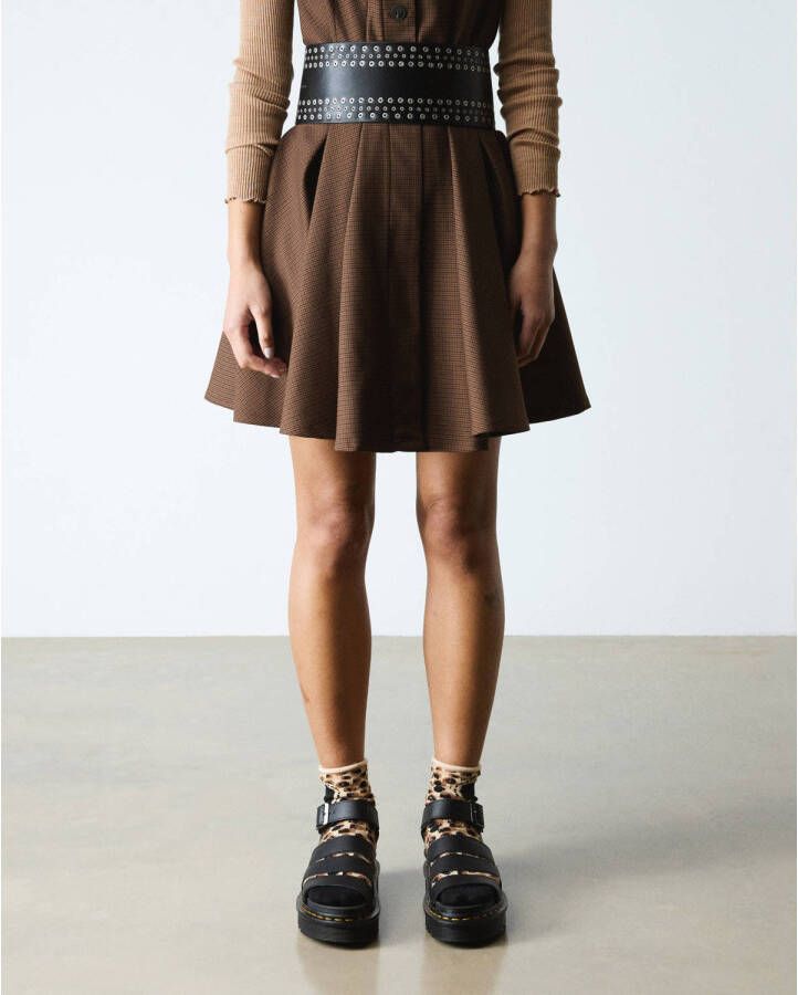 Dr. Martens Blaire leren sandalen Black Athena