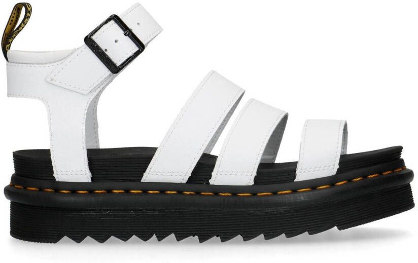 Dr. Martens Blaire White leren plateau sandalen wit